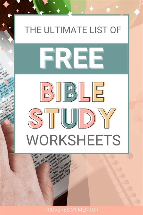 Free Bible Study Worksheets And Printables Worksheets Library