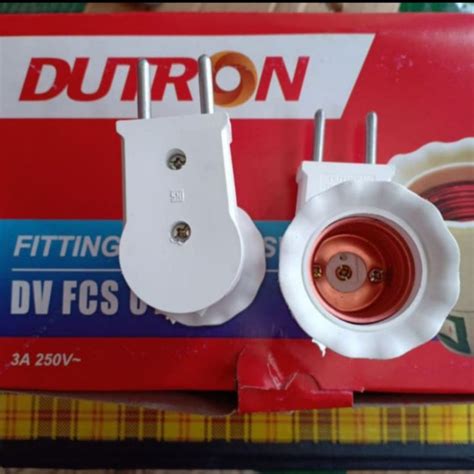 Jual DUTRON FITTING COLOK SAKLAR SWITCH ON OFF LAMPU TIDUR BOHLAM LED