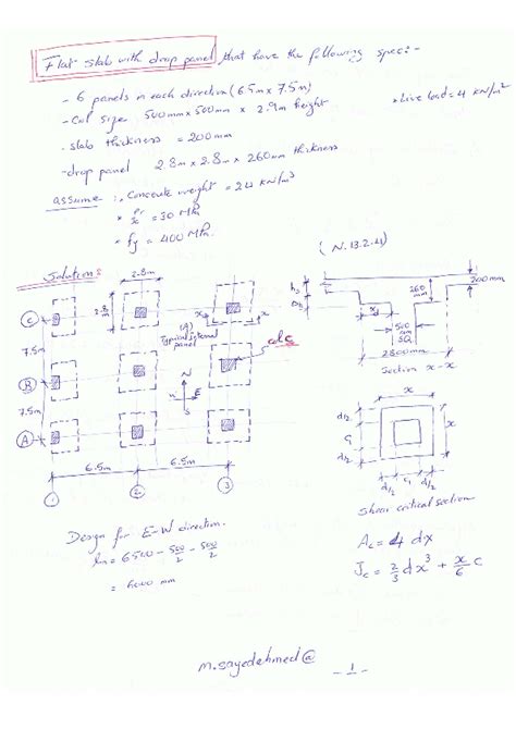 (PDF) Design of Reinforced Concrete Flat Slab with Drop Panel