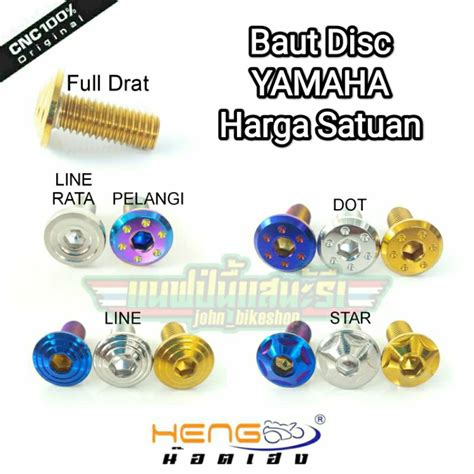 Jual Baut Probolt Disk Disc Piringan Cakram Yamaha Silver Gold Blue