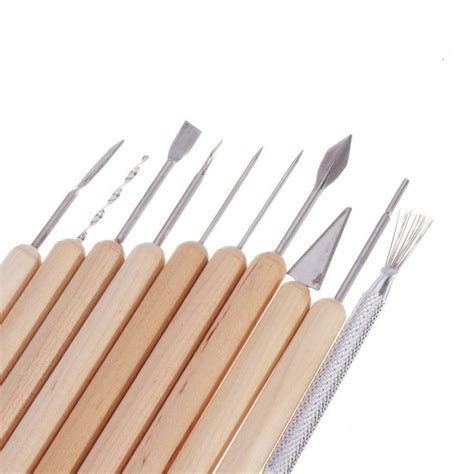 11Pcs Clay Sculpting Tool Kit Sculpt Smoothing Wax Carving Pottery