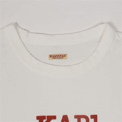 Kapital Short Sleeve Crew Neck Kapital Logo T Shirt Deecee Style