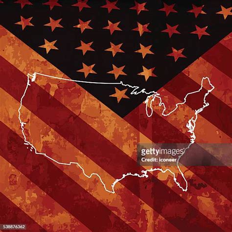 American Flag Outline Photos and Premium High Res Pictures - Getty Images