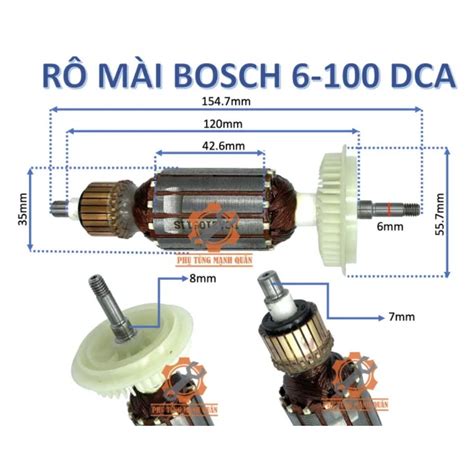 Ruột Mài Rotor DCA Máy Mài Bosch GWS 6 100 Và GWS 060 Thay Được Cho