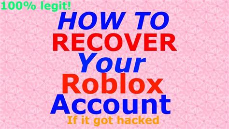 My Roblox Account Got Hacked