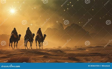 Magi Journey To Bethlehem. AI Generated Stock Image - Image of ...