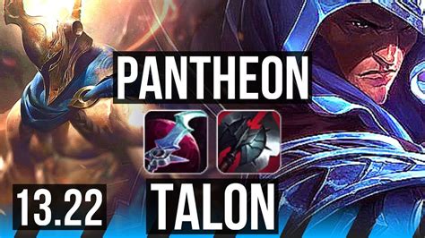 Panth Vs Talon Mid M Mastery Solo Kills Games Br