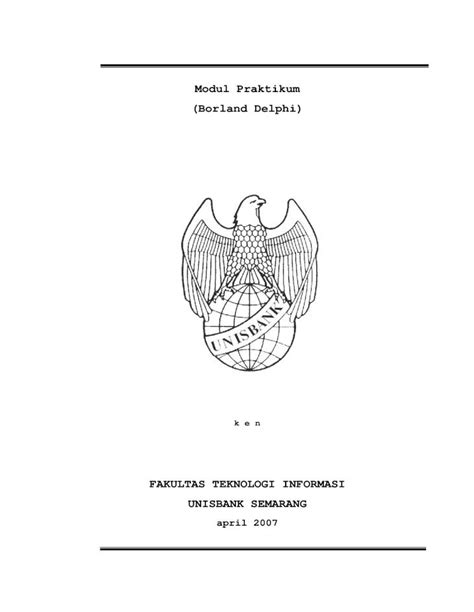 PDF MODUL PEMROGRAMAN DELPHI DOKUMEN TIPS