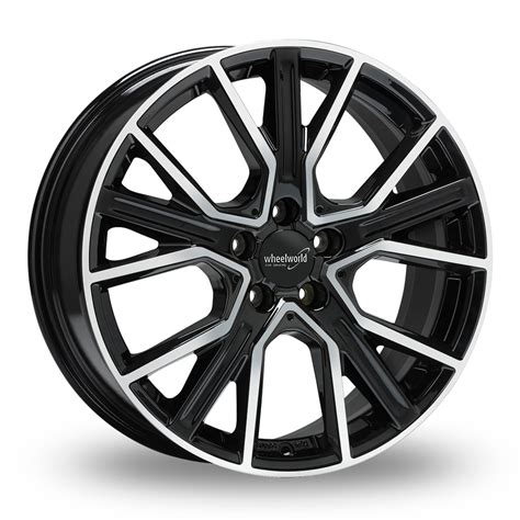 Wheelworld Wh Black Polished Alloy Wheels Wheelbase