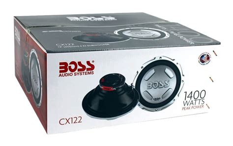 Boss Chaos 12 1400 Watt Power Subwoofer 4 Ohm And 12 Sealed Sub Box