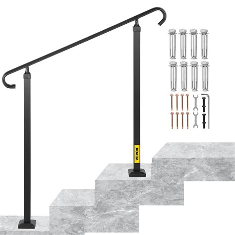 Vevor Kit Rampe D Escalier Ext Rieur Ou Marches Main Courante En