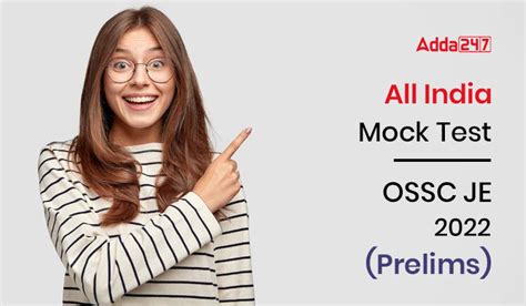 All India Mock Scholarship Test For OSSC JE 2022 Prelims Attempt Now