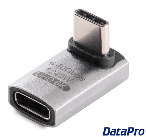 Usb C Usb4 Right Angle Updown Adapter Datapro