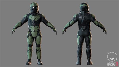 3d Model Vx600 Sci Fi Soldier Vr Ar Low Poly Cgtrader