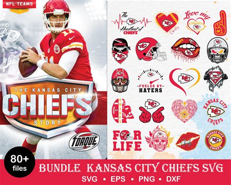 Kansas City Chiefs Svg Clipart Bundle Nfl Teams Nfl Svg Inspire