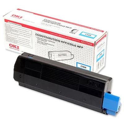 Toner Oryginalny Oki C5250 C5450 42127456 Błękitny