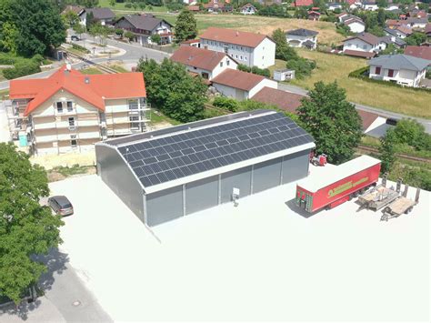 PV Anlage Auf Lagerhalle Nachhaltige Energie Agrotel Projekte