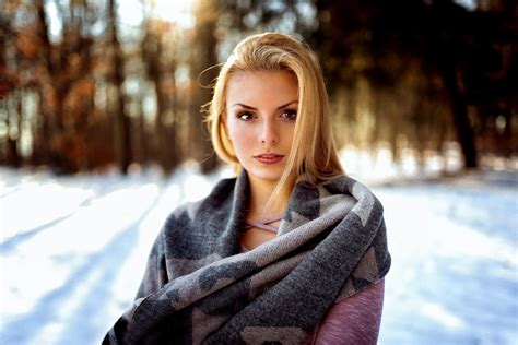 Teenager Clothing Blonde Women Outdoors Winter Face Outdoors Hair One Person Lifestyles