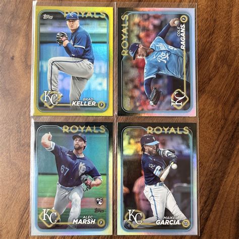 Topps Series Foil Lot Alec Marsh Cole Ragans Maikel Garcia Brad