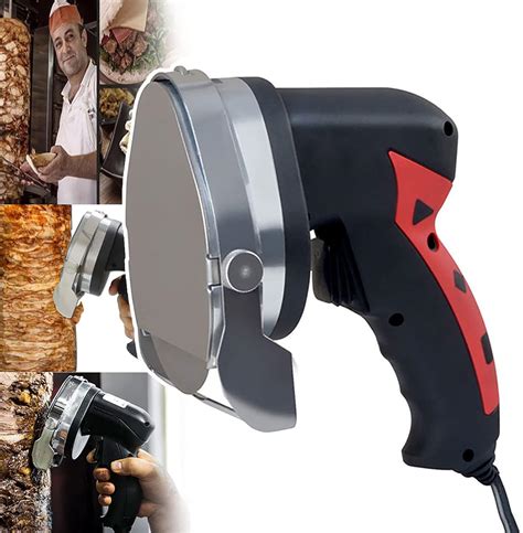 80W Shawarma Cutting Machine Handheld Electric Meat Cleaver 60Kg Day