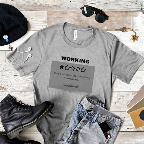 Working Review T Shirt, Funny Work Shirt, Funny Office Shirt, Gift for ...