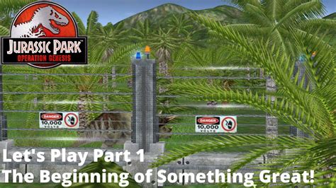 Jurassic Park Operation Genesis Lets Play Part 1 The Humble