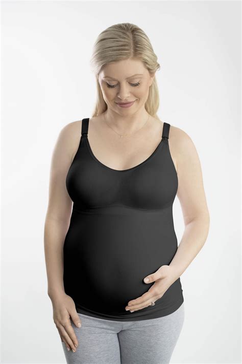 Medela Comfy Cami Bra For Maternity Breastfeeding Black Xl Walmart