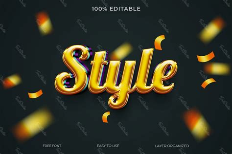 Style Style De Police Effet De Texte Fichier PSD Photoshop PREMIUM