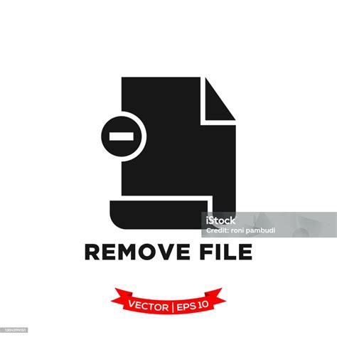 Remove File Icon In Trendy Flat Style File Icon Document Vector Icon Deleted File Icon Stock