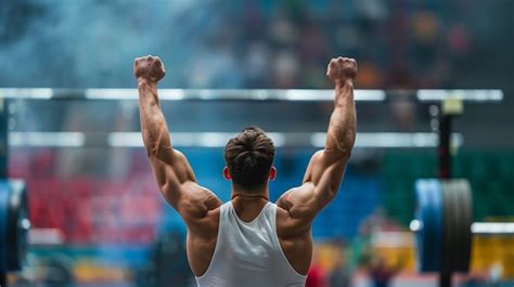 Retrato De Un Atleta Que Compite En El Torneo De Los Juegos Ol Mpicos