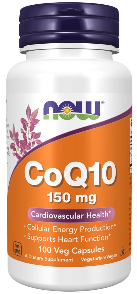 Coq10 Supplement 50 Mg Softgels Now Supplements