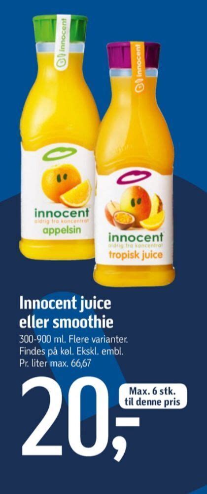 Innocent Juice Tilbud Hos F Tex