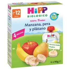 Bolsitas Pouche De Manzana Pera Y Pl Tano Hipp Biol Gico