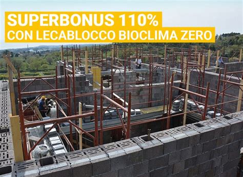 Superbonus Con Lecablocco Bioclima Zero Lecasistemi