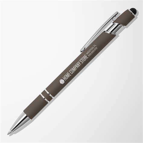 Engraved Alpha Soft Touch Pen With Stylus Best Selling Pen Pens