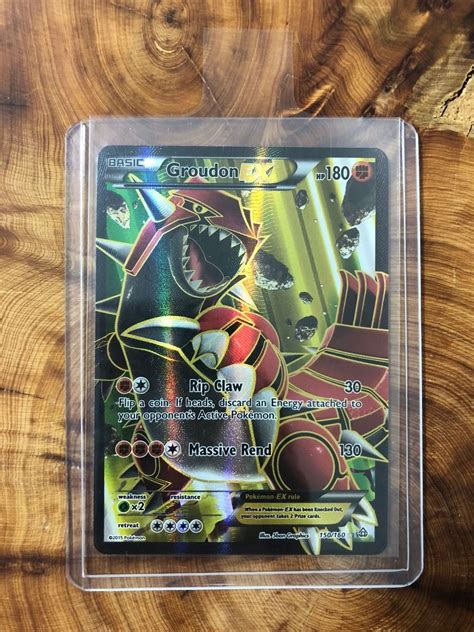 Xy Primal Clash Groudon Ex Full Art Ultra Rare Pokemon