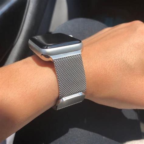 Milanese Loop Strap For Apple Watch Strap Band Mesh Stainless Etsy