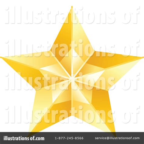 Gold Star Clipart #1086773 - Illustration by yayayoyo