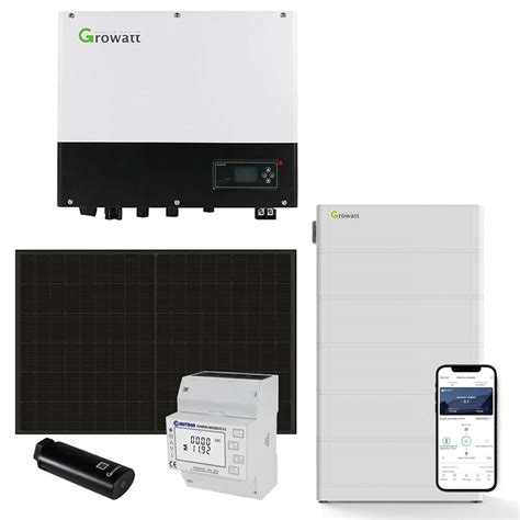 Growatt 5kwp Pv Komplettanlage Mit Glas Glas Modulen Und 128kwh Speicher Online Bestellen