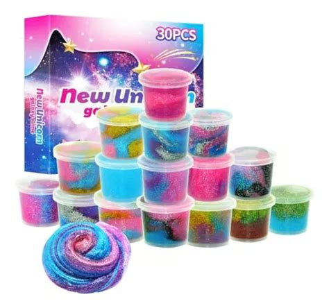 Slime Paquete De 30 Kit De Limo De Galaxia De Unicornio Lim Cuotas