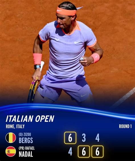 Masters De Roma Rafa Nadal Se Impone En Tres Sets A Zizou Bergs Y