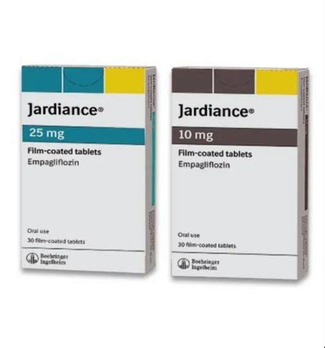 Jardiance 25 Mg Tablet Packaging Size Box At 3000 Stripe In Mumbai