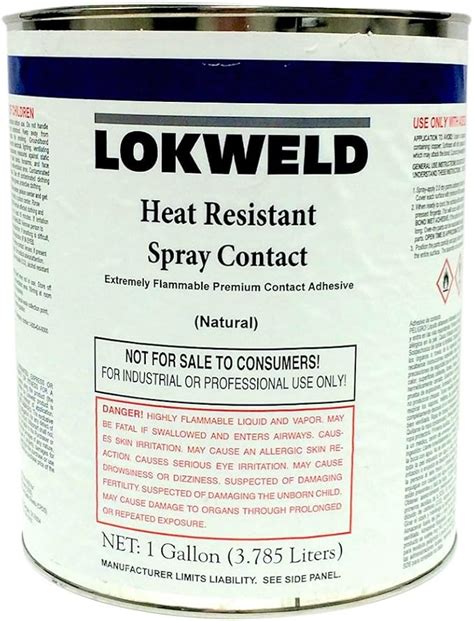 Lokweld Heat Resistant Contact Adhesive 1 Gallon Contact Cement Amazon Canada