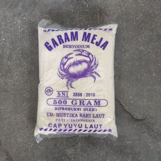 Jual Garam Meja Cap Yuyu Laut Gambar Kepiting 500gr Indonesia Shopee