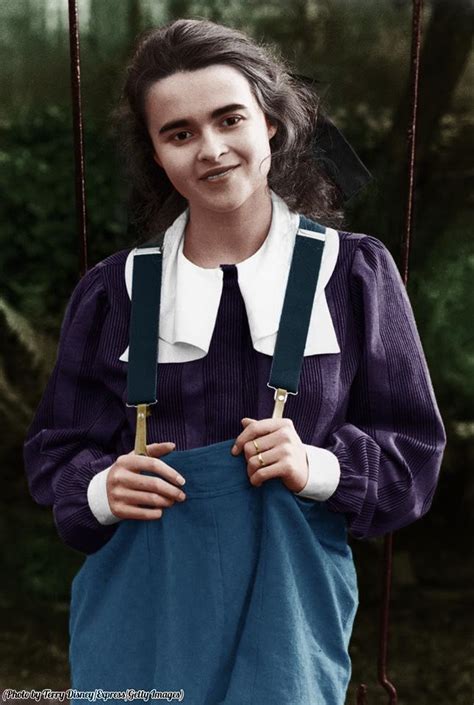 A young Helena Bonham Carter : r/Colorization