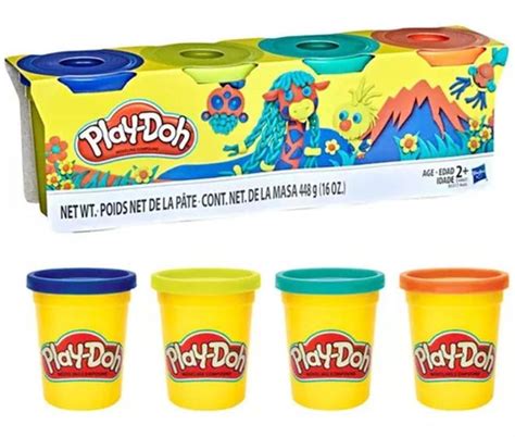 Massinha Play Doh Kit 4 Potes Sortidos Hasbro Hasbro Massinha