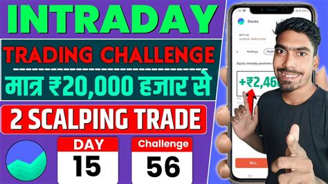 Intraday Scalping Strategy In Groww App Using 20k Capital For 56 Day