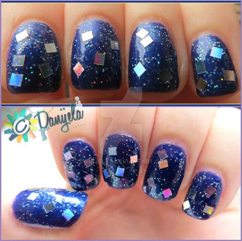 Winter Glitter Nails By Danijella On Deviantart