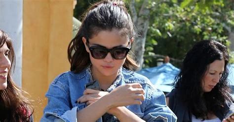 Selena Gomez Flaunts Major Cleavage In Tight Sweaty Top