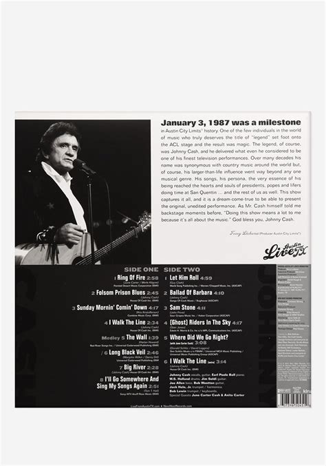 Johnny Cash-Johnny Cash Live From Austin, TX Exclusive LP (Swirl) Color ...